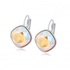 Auskari ar palieliem mirdzošiem  Swarovski kristāliem